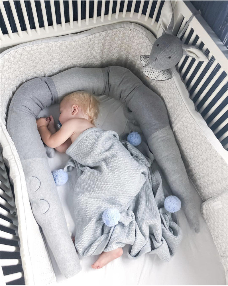 Oreiller Long mignon pour enfants, jouets en peluche, pare-chocs pour bébé, protection de lit de berceau, coussin de canapé en coton, décor de chambre d'enfants