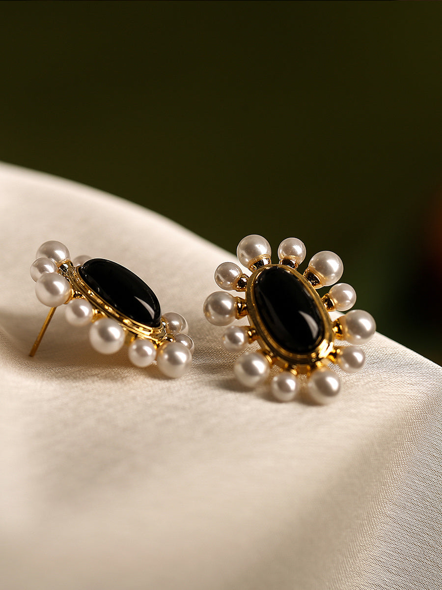 Boucles d'oreilles épingles en argent design pour femmes