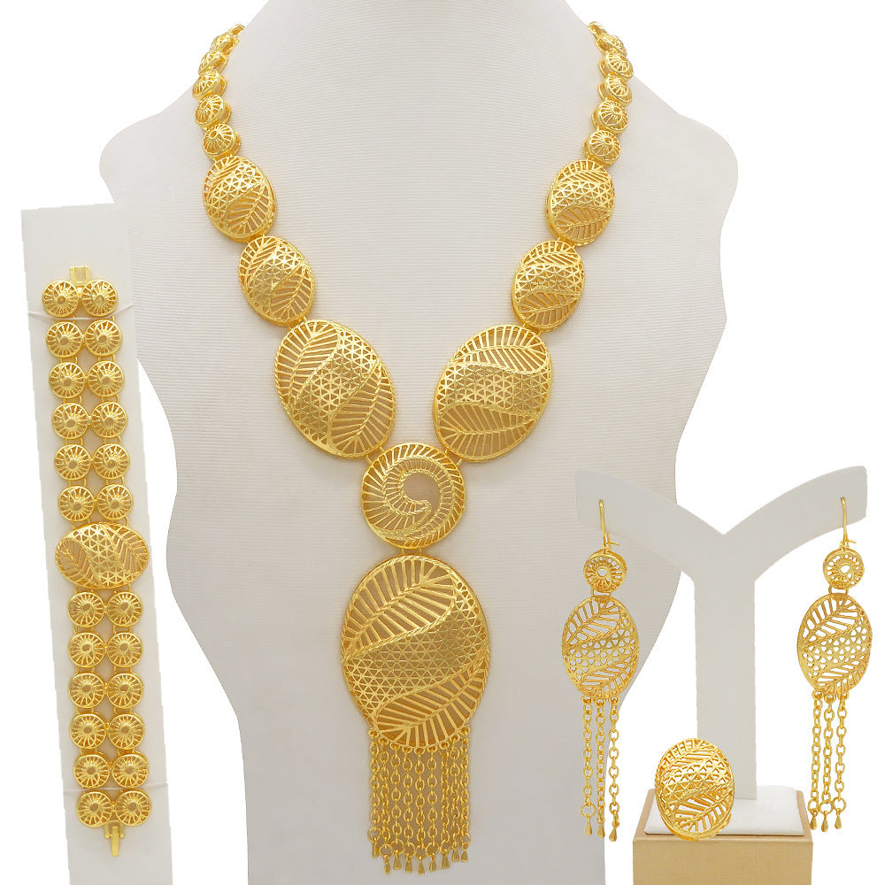 24K Gold Plated Banquet Necklace Suit