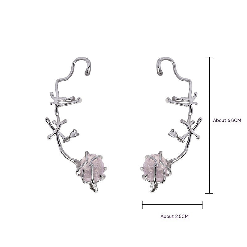 Pendientes originales de la serie Metal Rose