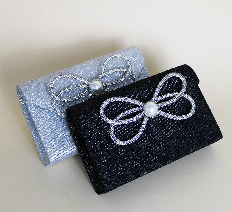 Pochette de dîner pour femmes, sac carré à rabat en diamant, mode de fête