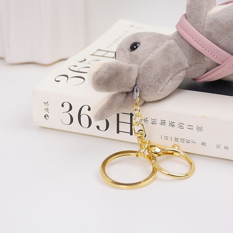 Cartoon Cute Strap Kangaroo Plush Pendant Little Doll