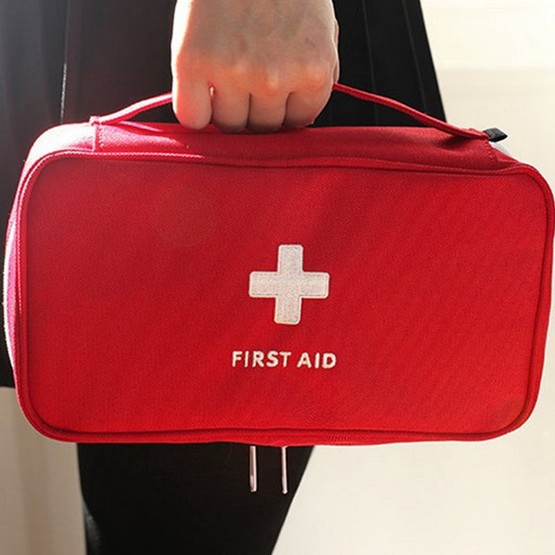 Vide Grande trousse de premiers secours Médicaments Camping en plein air Survie Sac à main Kits d'urgence Voyage Sac médical Sac de rangement portable Rouge