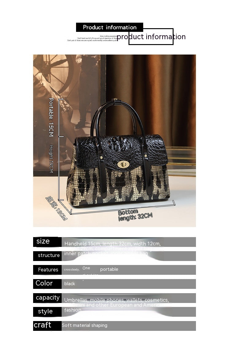 Sac messager à bandoulière portable à la mode
