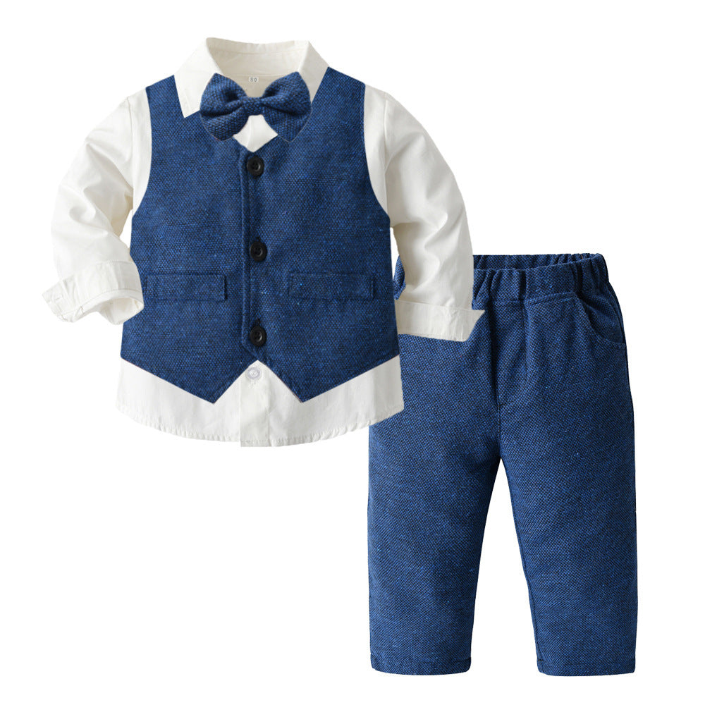 Ensemble trois pièces pour enfants, vêtements d'automne pour garçons