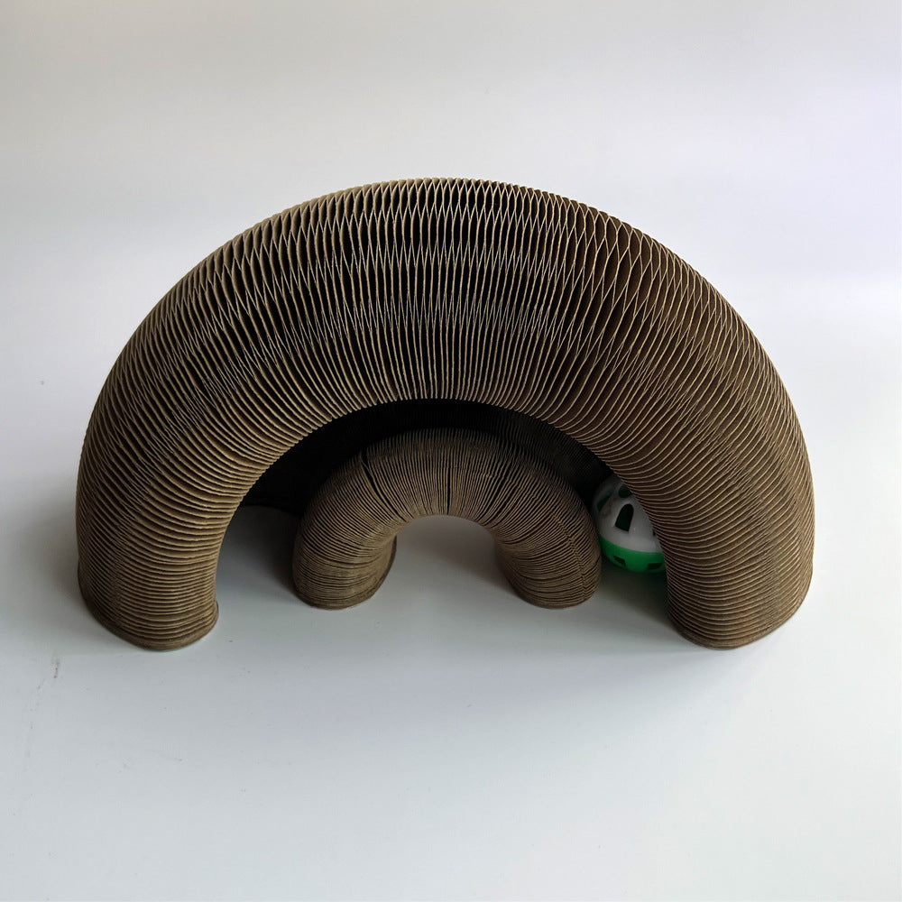 Rascador para gatos con forma divertida, rascador para gatos 2 en 1, órgano mágico, plegable, práctico, reciclable, duradero