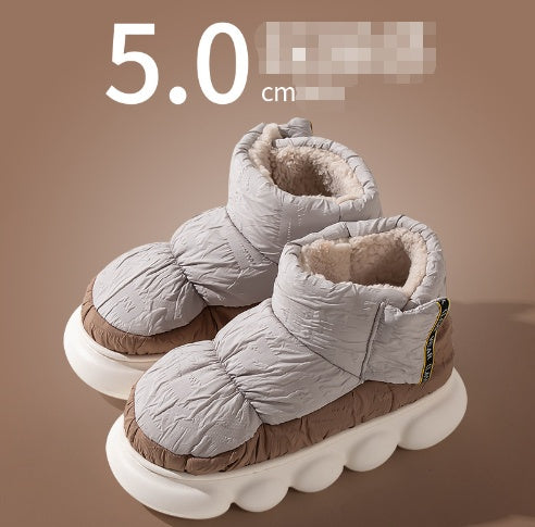 Cotton Slippers Couple Unisex Home Non-slip Flat Shoes Shit Slippers