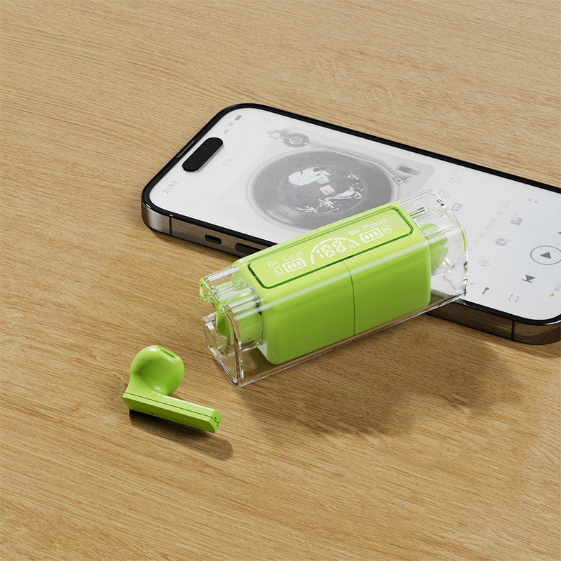 Translucent Bluetooth Headset Touch Intelligent Digital Display