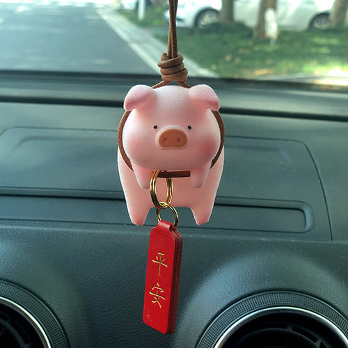 Accessoires de voiture de cochon de dessin animé mignon