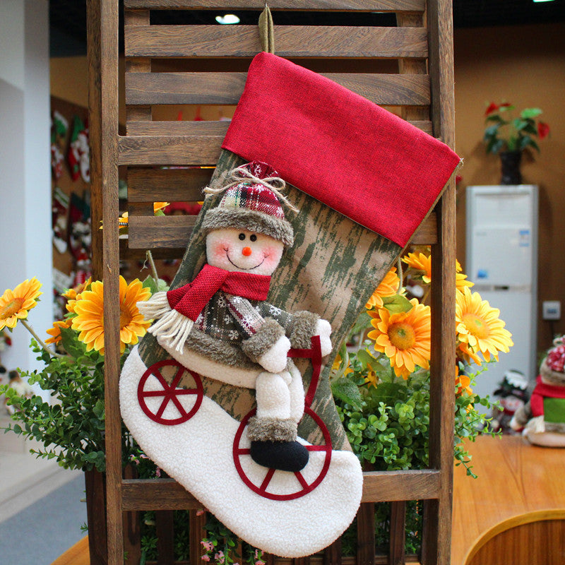 Decoraciones navideñas Calcetines de Papá Noel Colgante para árbol de Navidad Calcetines de Navidad Bolsa de regalo Bolsa de Navidad