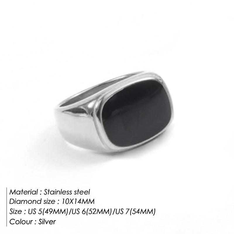 Bague en acier inoxydable pour femmes