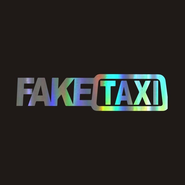 Autocollant drôle de voiture de signe de dérive de faux taxi