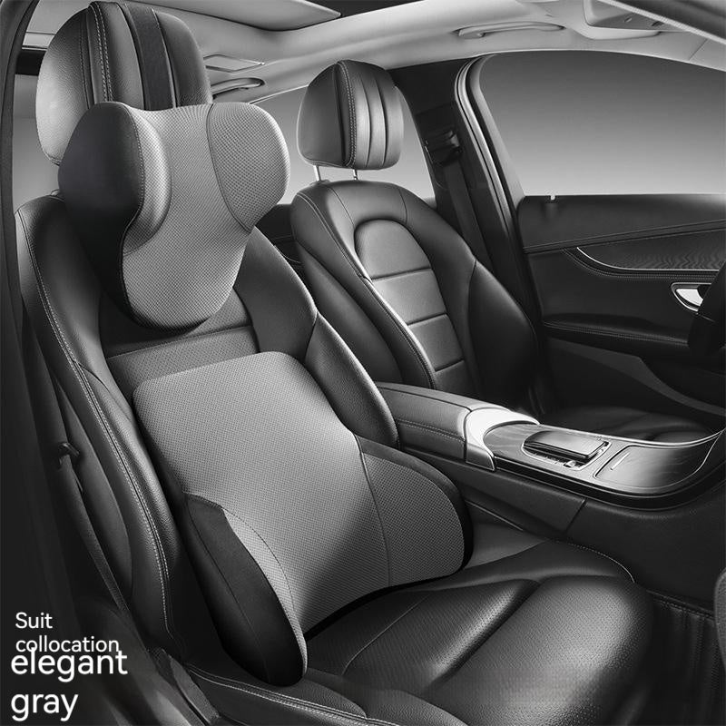 Almohada de soporte Lumbar hidrofóbica tridimensional de espuma viscoelástica, ligera, a prueba de aceite, de lujo, cómoda y transpirable, reposacabezas automotriz para coche