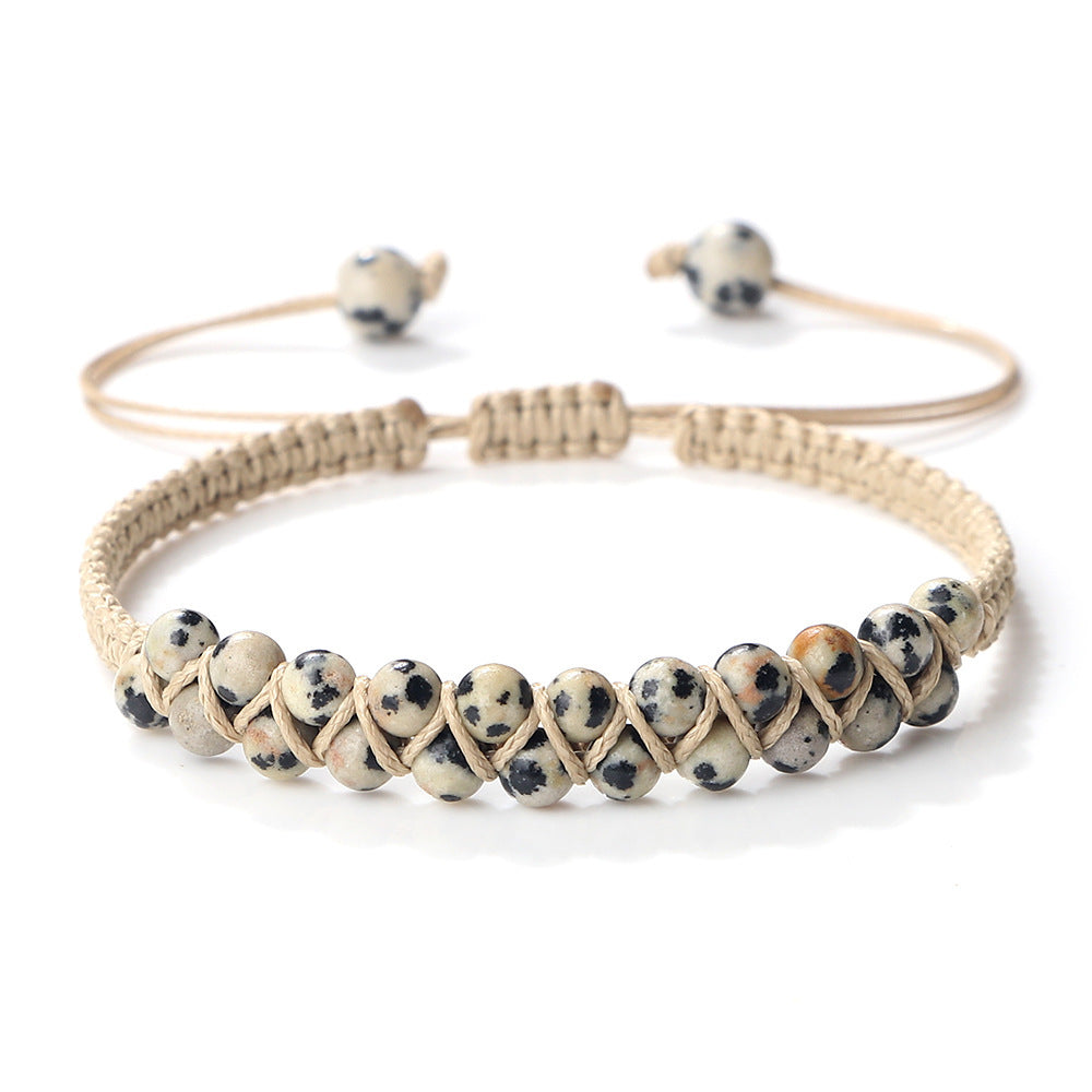 Bohemian Style Fashion Accessories Friendship Rope Bracelet Double Row Beads