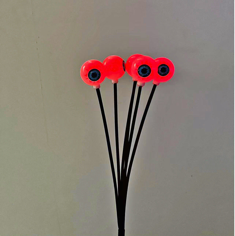 Luces de cadena con energía solar Lámpara de ojo Salida de piso de Halloween