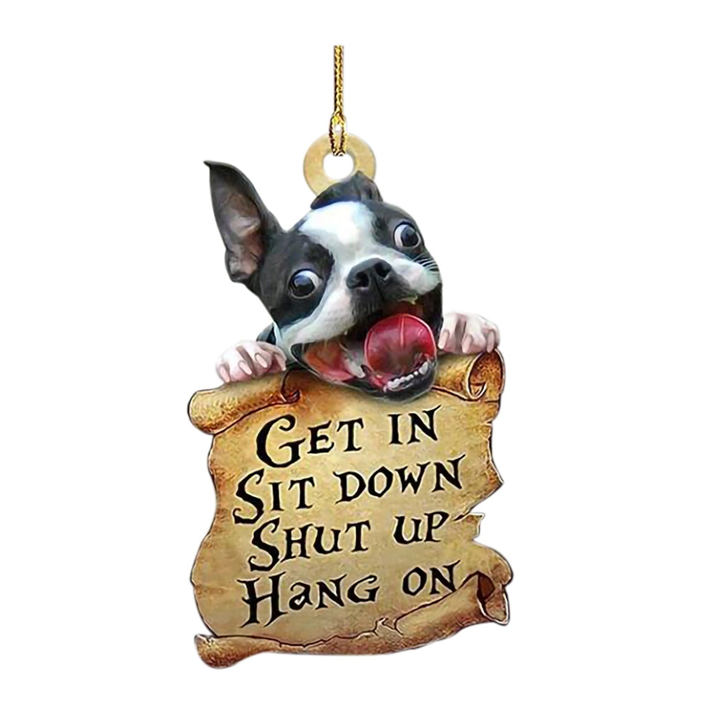 Pendentif chien de voiture, accessoires de sac à dos de clé de voiture