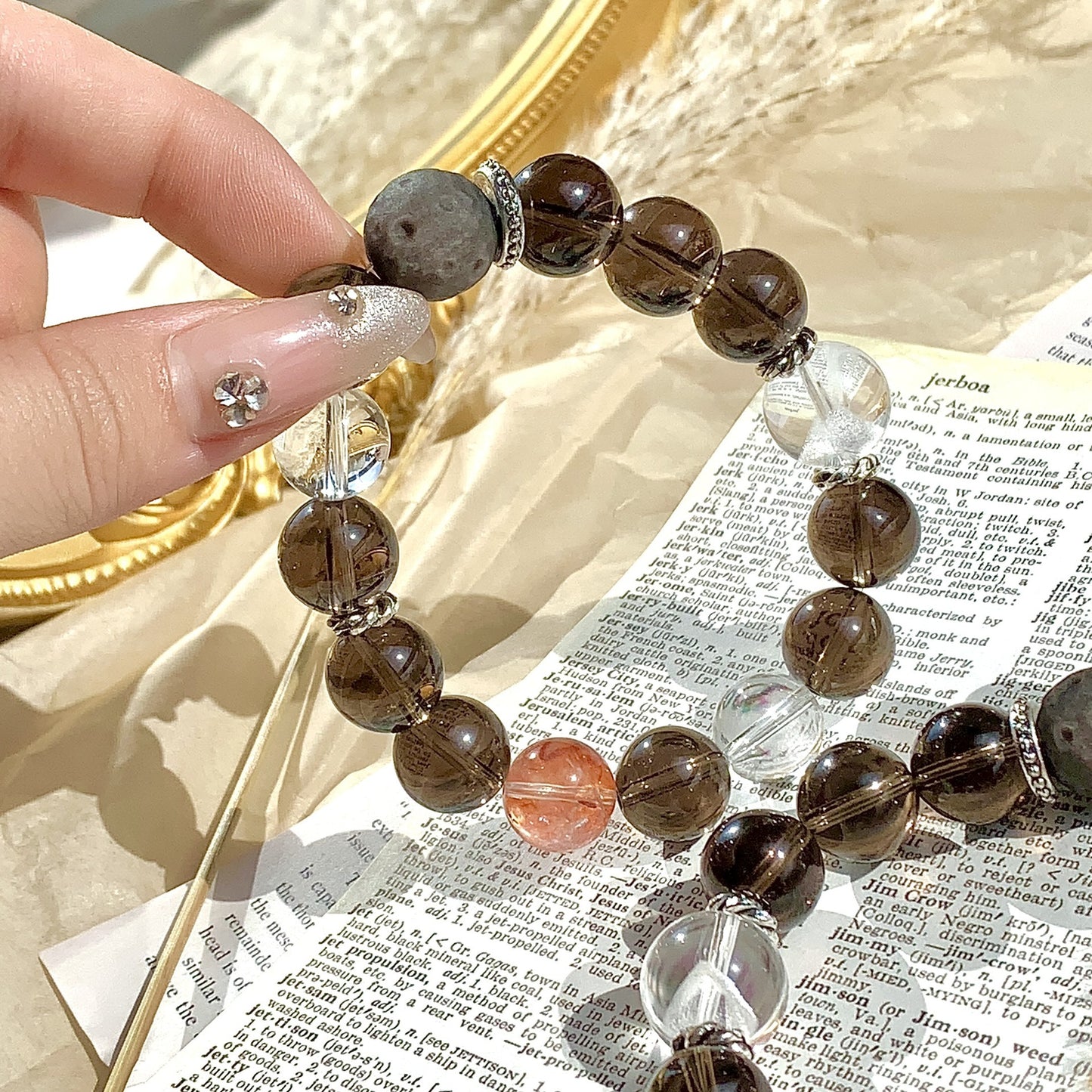 Bracelet en cristal naturel DIY, conception de niche originale