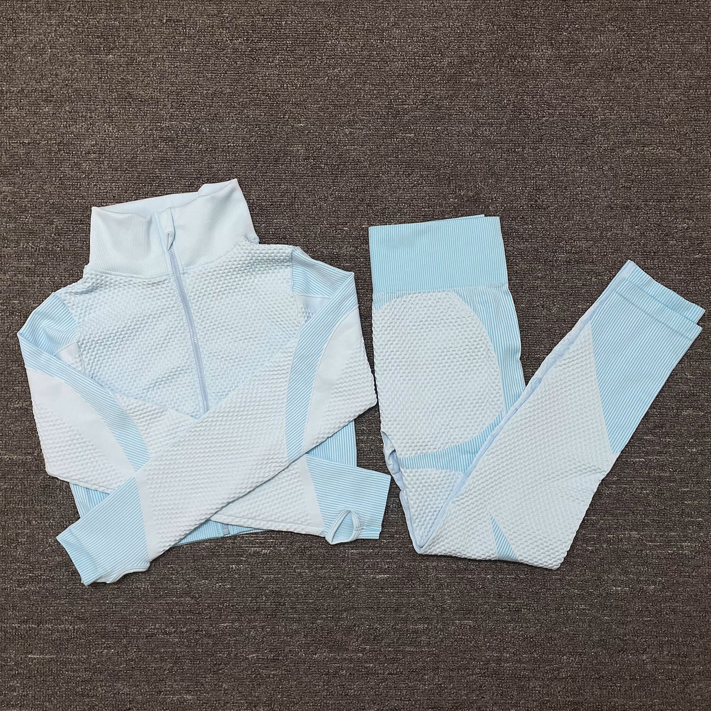 Costume de yoga de sport de pantalon de fitness extensible trois pièces