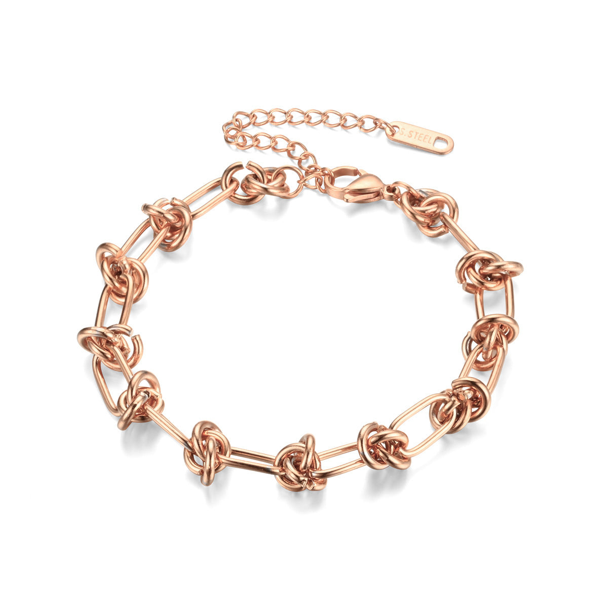 Nouveau bracelet à boucle tressée rectangulaire à la mode