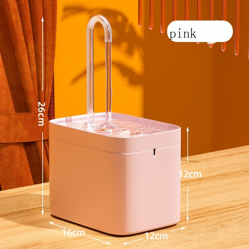 Fontaine d'eau automatique pour chat, filtre automatique USB, bol d'abreuvoir électrique muet pour chat, 1,5 l, abreuvoir filtrant en recirculation pour chats, distributeur d'eau pour animaux de compagnie