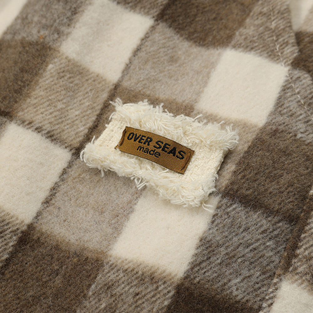 Plaid Casual Pants Men's American Retro