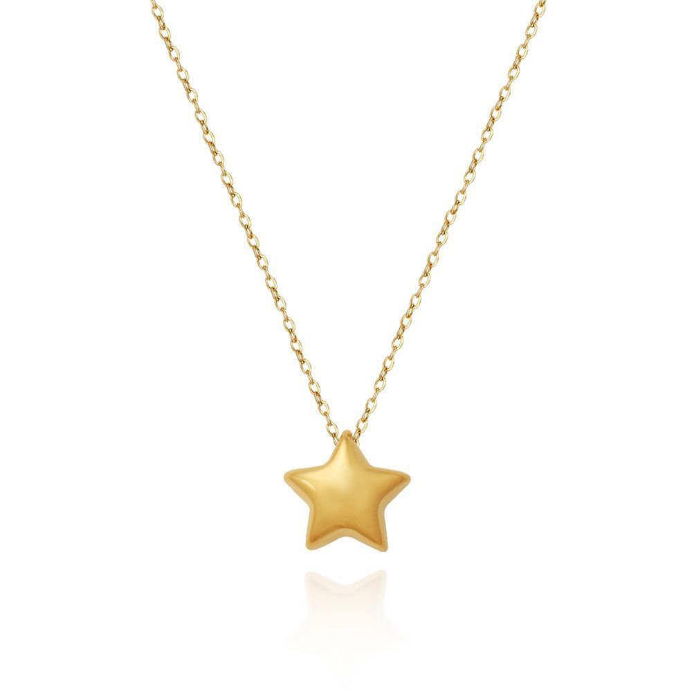 Collar de estrella de cinco puntas simple Lucky Star