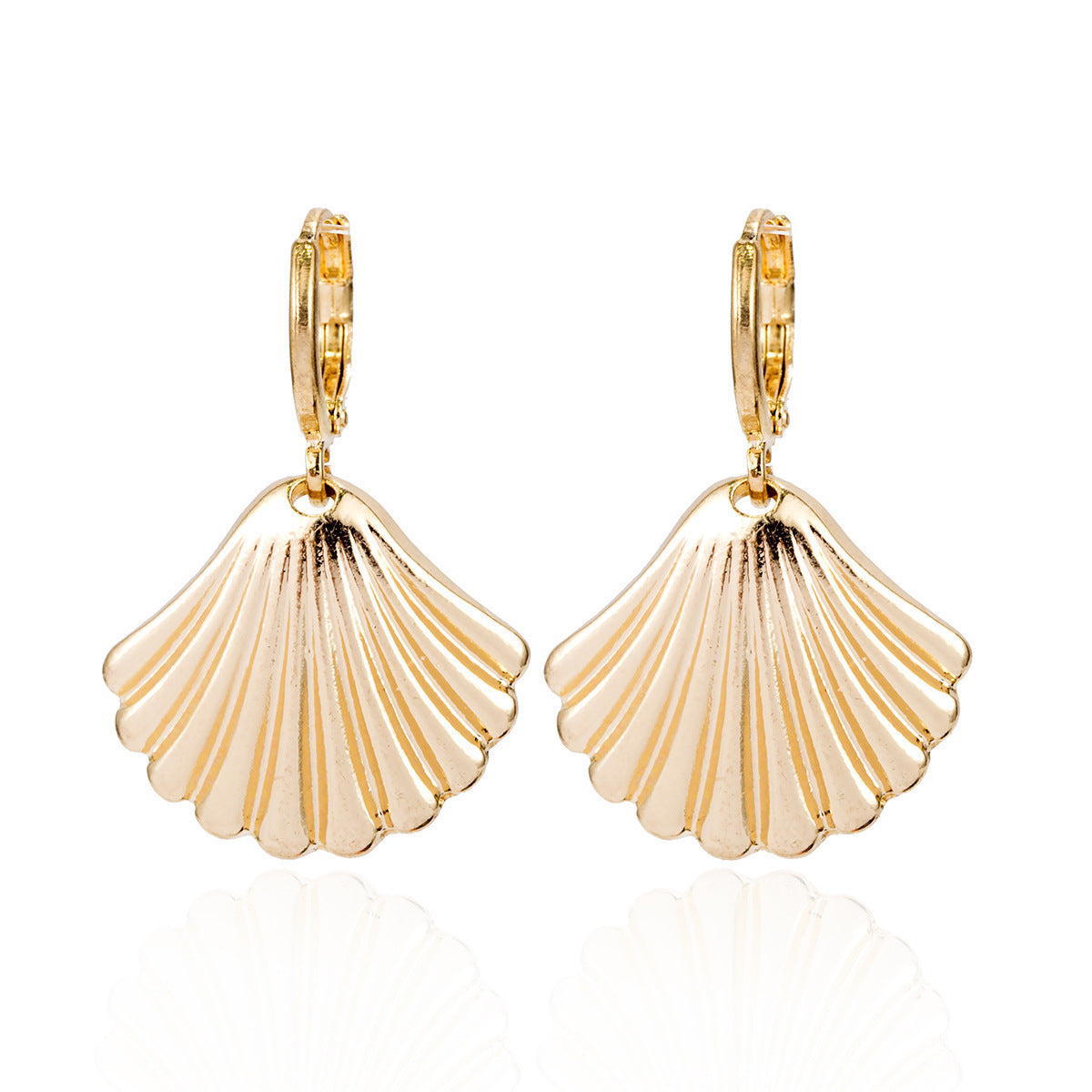 Mini Shell Rose Star Earrings