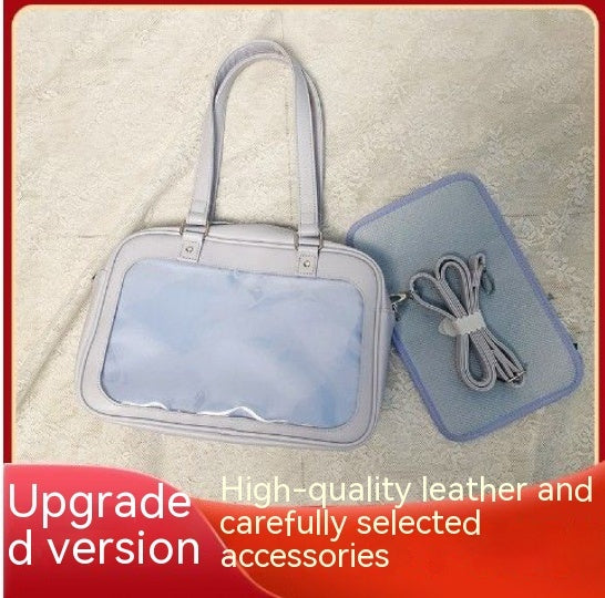 Transparent Badge Cartoon Backpack