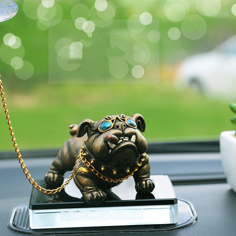 Bully Dog Personnalité Créative Décoration Intérieure De Voiture Simulation De Console Centrale