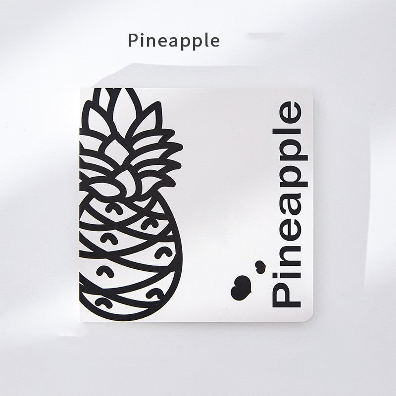 Bloc-notes de livre carré de fruits simples, bloc-notes pour étudiantes