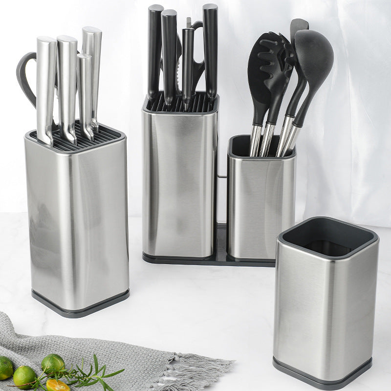 Creative Freedom Porte-Couteau Ustensiles de Cuisine Porte-Couteau Seau De Rangement