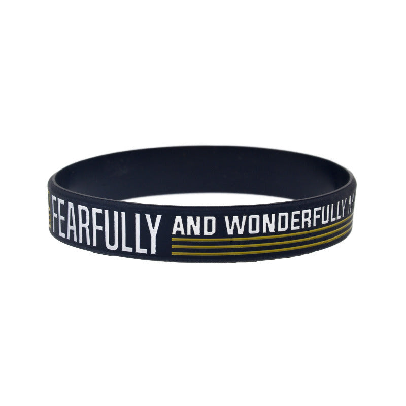 Correa de muñeca con citas inspiradoras para hombres y mujeres