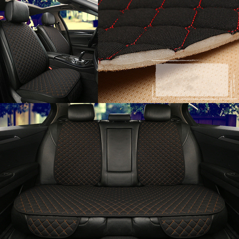 Protector de funda de asiento de coche de lino