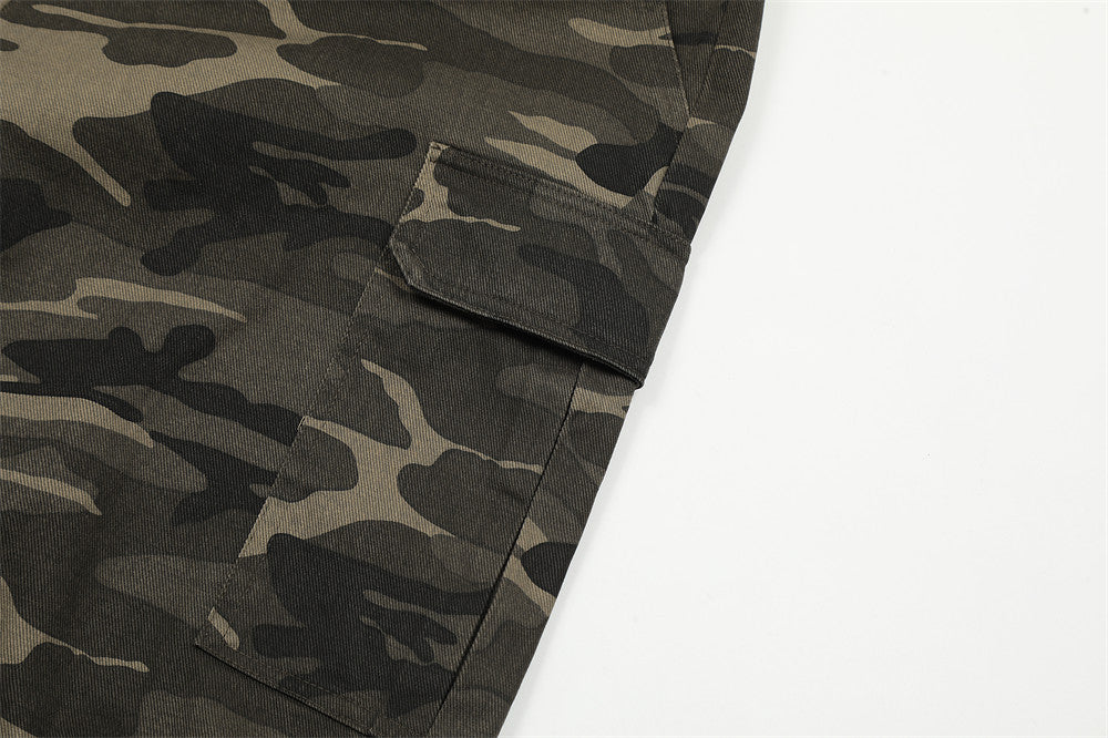 Men Fashion Brands Street Outdoor Leisure Camouflage Sports Loose Trousers