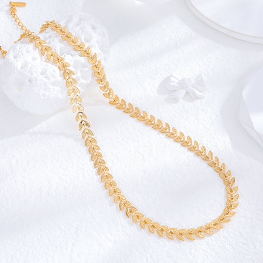 Stitching Chain Elegant Graceful Necklace Women