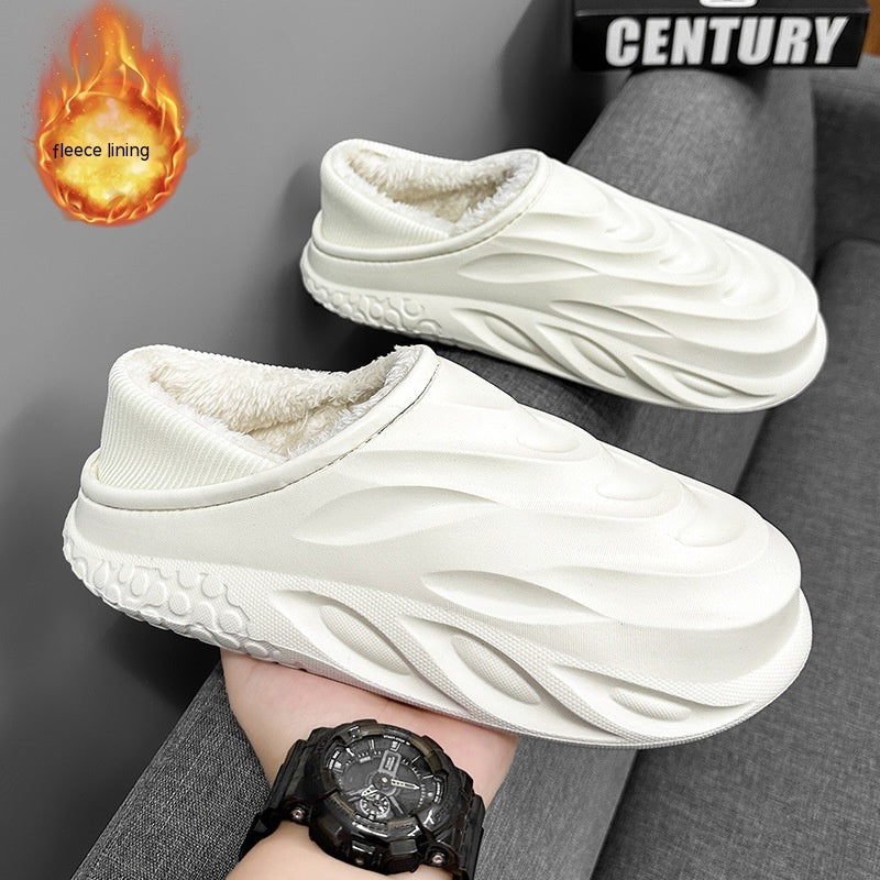 Pantoufles en coton pour hommes hiver