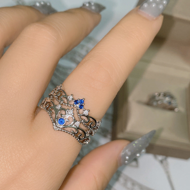 Anillo de niña azul océano suave de Wendy's Life medieval