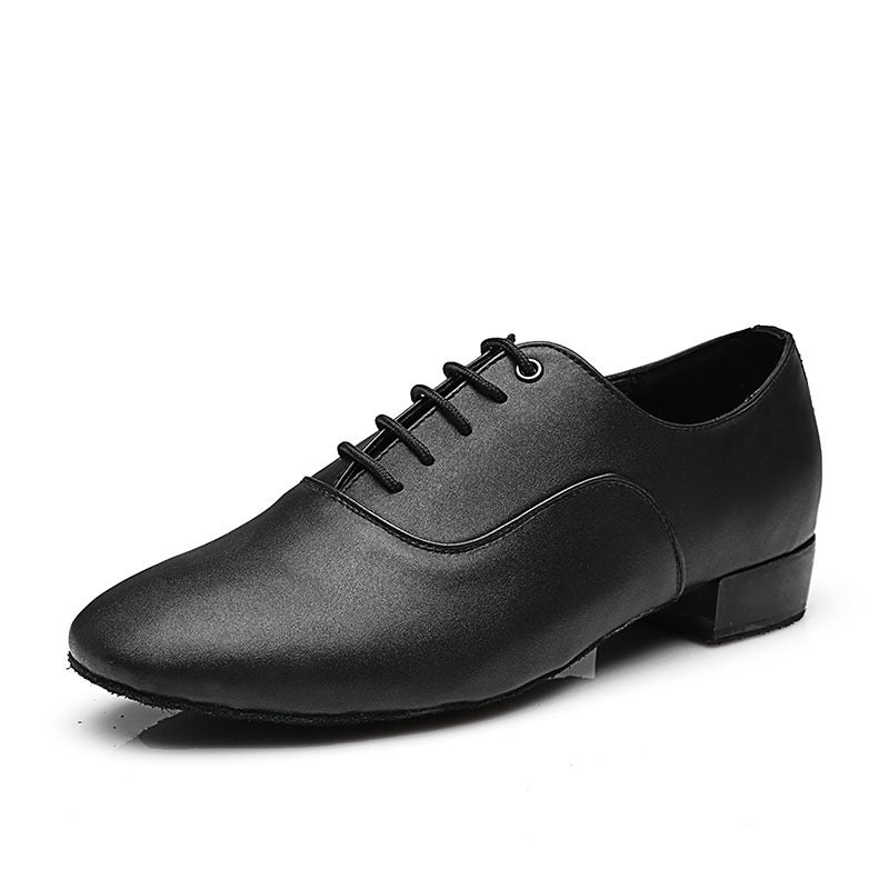 Zapatos de baile latino Zapatos de práctica de fondo suave con tacón medio para hombre