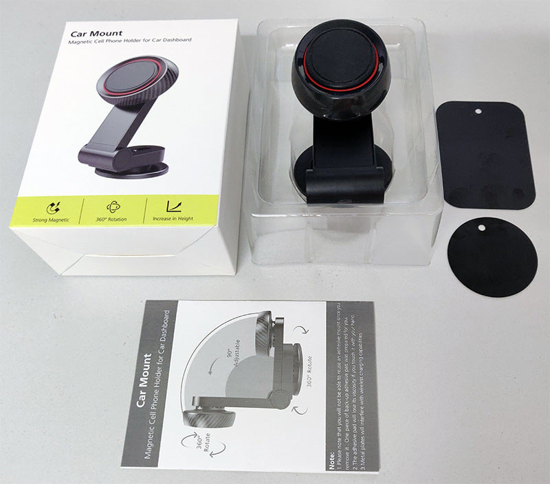 Soporte magnético plegable para teléfono móvil de navegación de coche, marco de soporte para salpicadero de coche, giratorio de 360 ​​grados, accesorios para automóvil