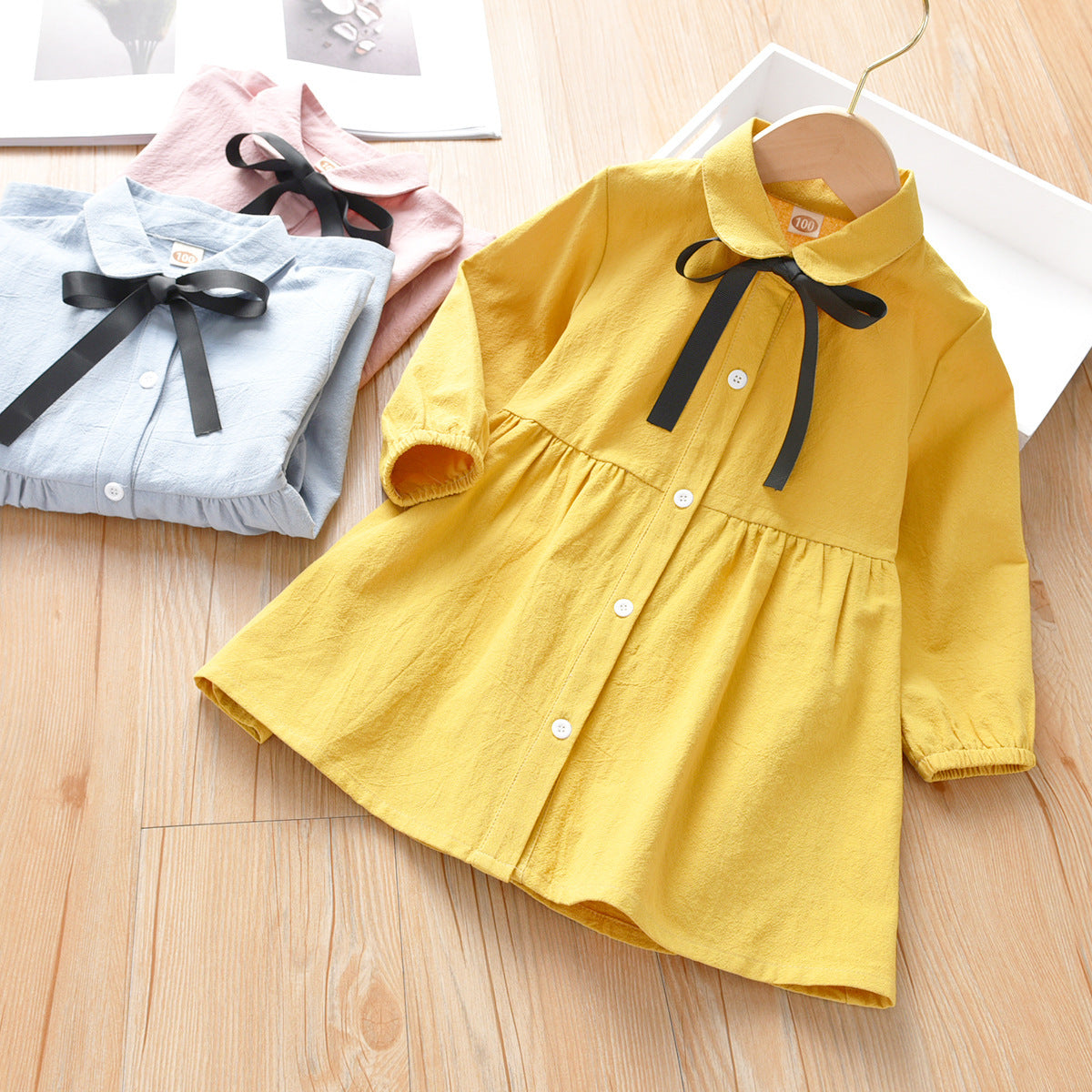 Chemise pour enfants Robes de style occidental pour bébés