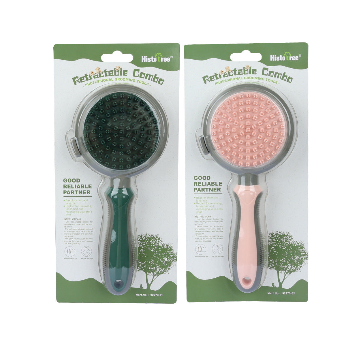 Peigne d'épilation pour animaux de compagnie, brosse pour chat, autonettoyante, brosse lisse, épilation, Massage Double face