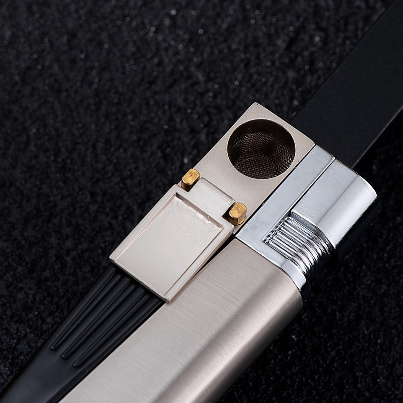 Encendedor Briquet à pipe créatif pliable en métal, combinaison de tuyaux, briquet à pipe pliable portable, gadget pour fumer pour hommes