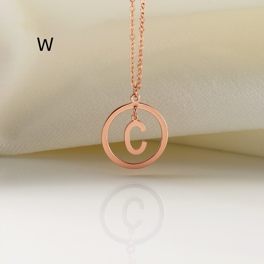 Collier de lettres polyvalent en cuivre