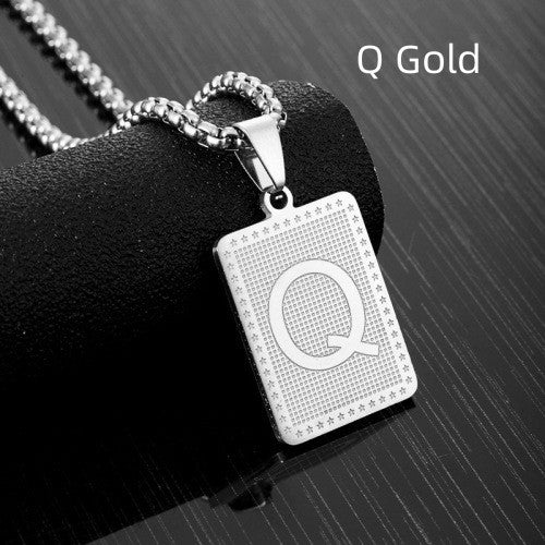 Women's Letter Fashion Stainless Steel Pendant Necklace