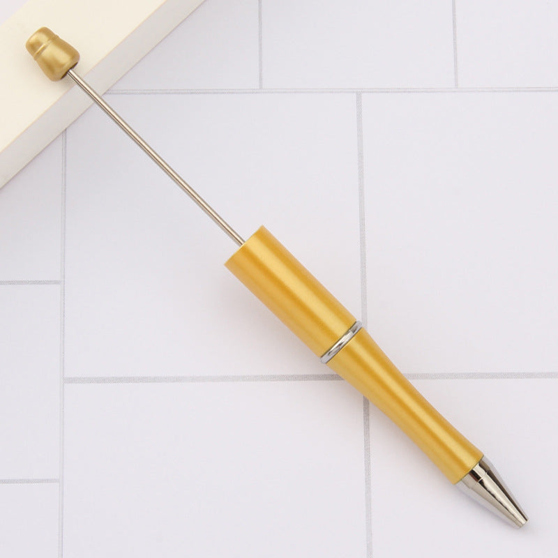 Stylo à bille créatif en plastique avec perles