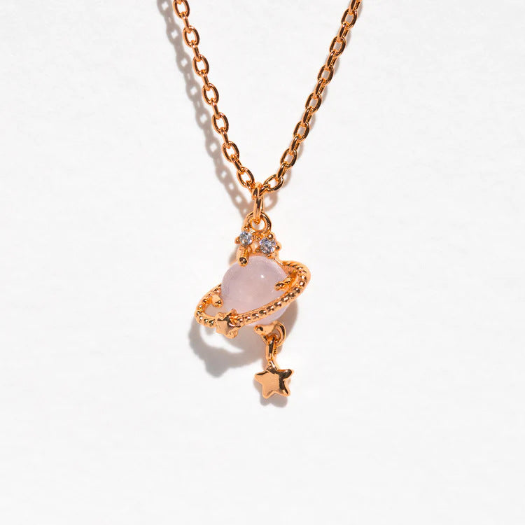 Exquisito collar envolvente de Saturno de lujo ligero