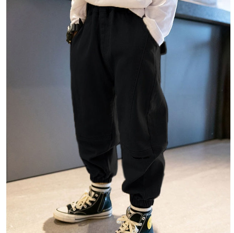 Salopette-pantalon pour garçons, chaussures pour enfants moyens et plus âgés