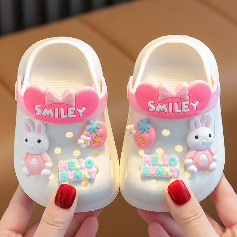 Kid's Cartoon Closed Toe Hole Shoes
