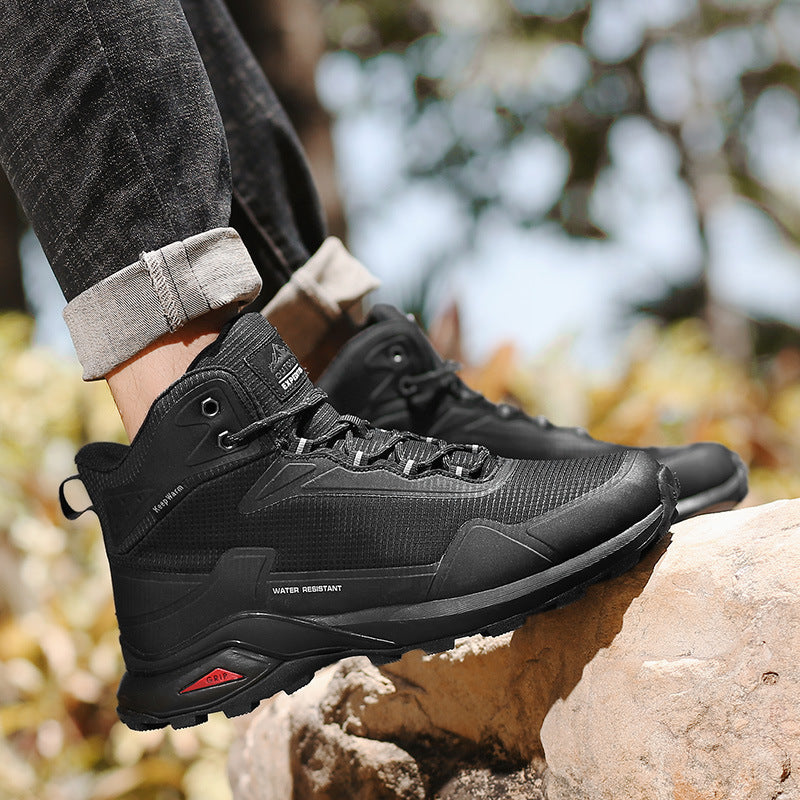 Chaussures de randonnée montantes de grande taille chaussures de sport d'hiver en plein air pour hommes chaussures de randonnée