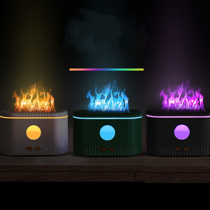 Humidificateur d'atmosphère à flamme simulée